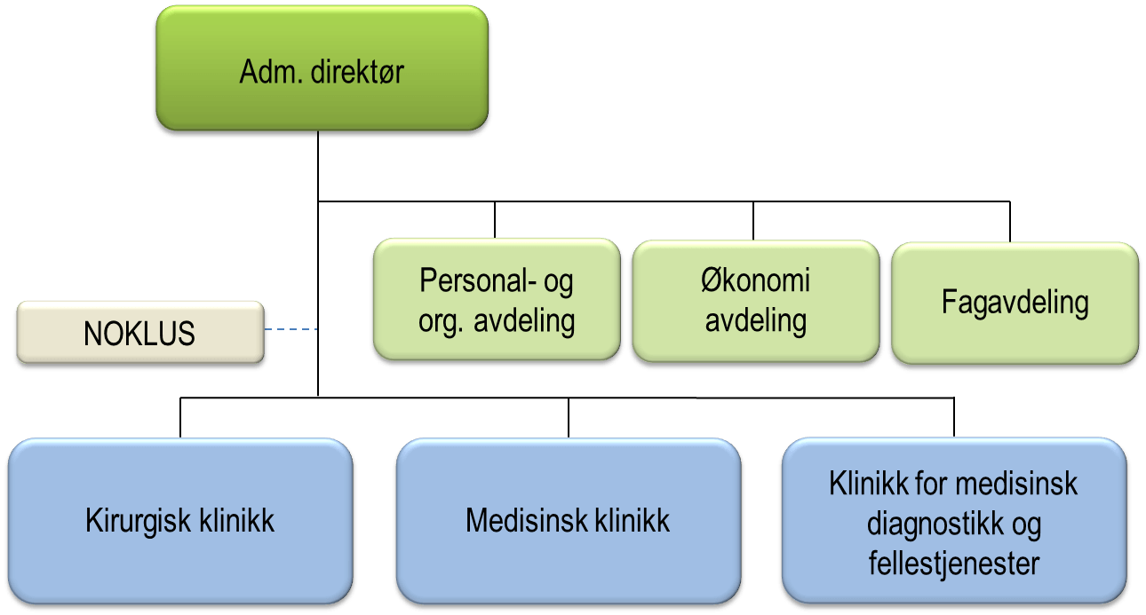 Organisasjonskart Haraldsplass Diakonale Sykehus